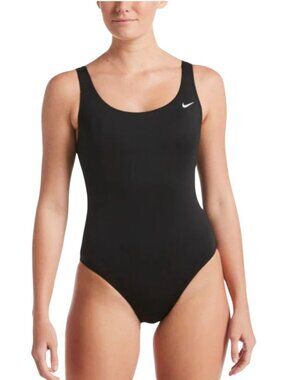 Nike Essential U-Back One Piece Swimsuit Bathing Suit NESSA223-001 Women XXL NEW